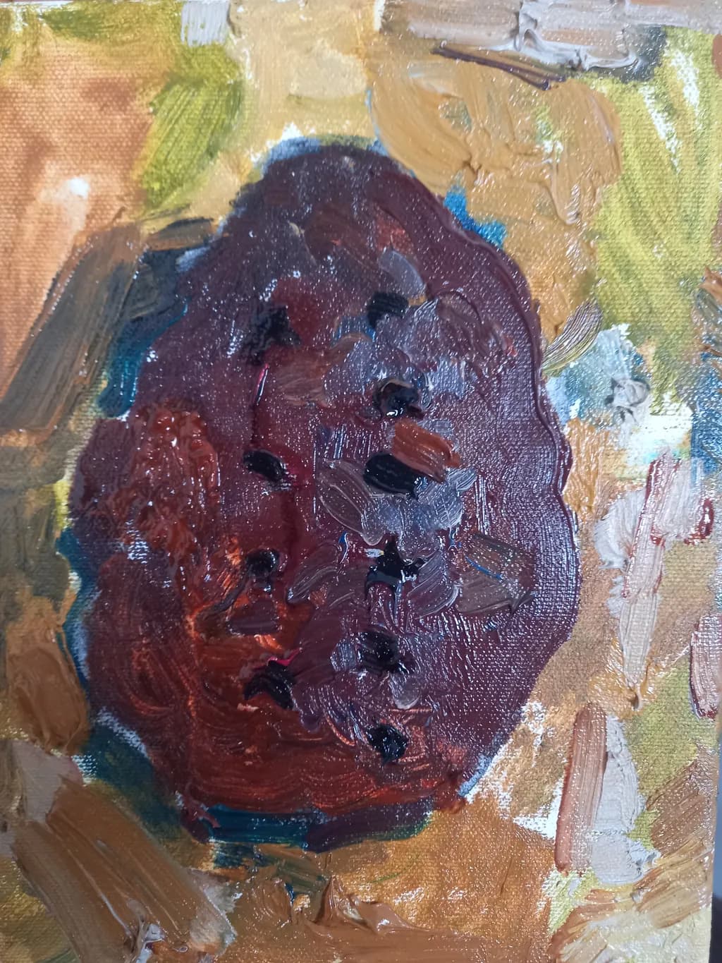 Vibrant Echoes: An Abstract Expression of Color and Texture in Oil Paint