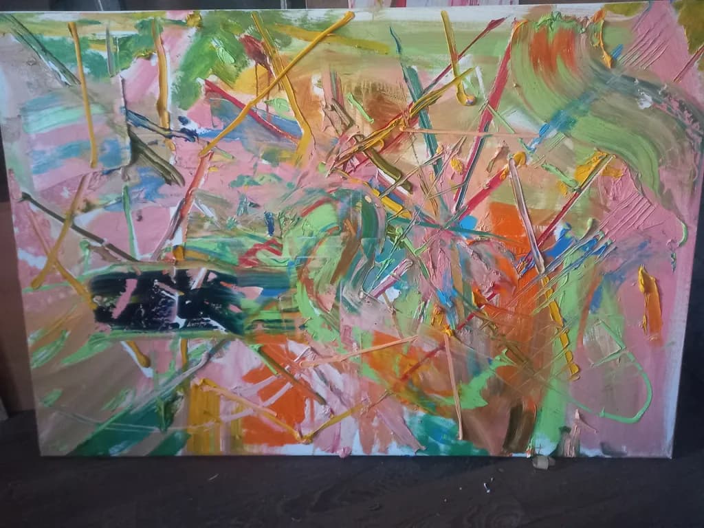 Vibrant Chaos: An Expressive Journey Through Color and Emotion