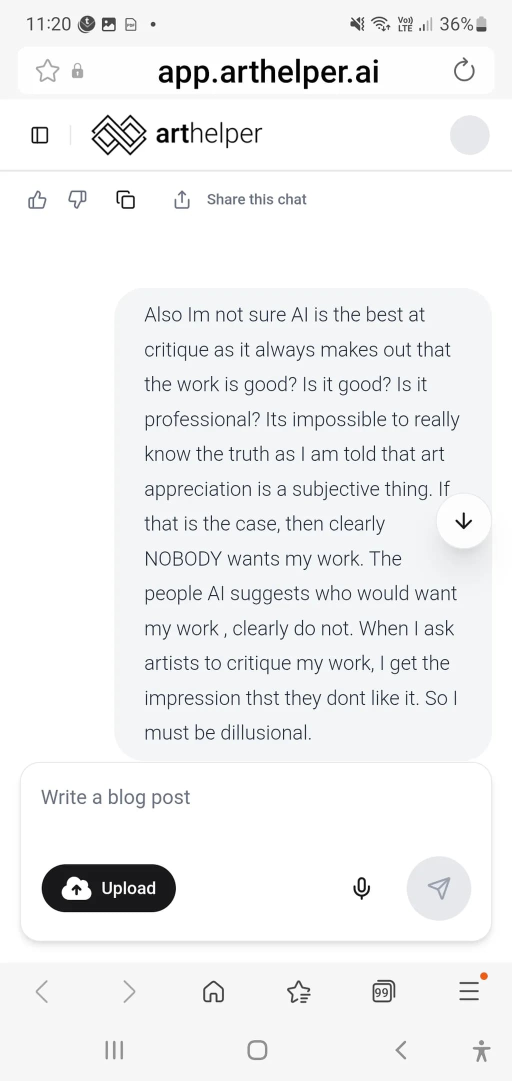 Art Critique Doubt