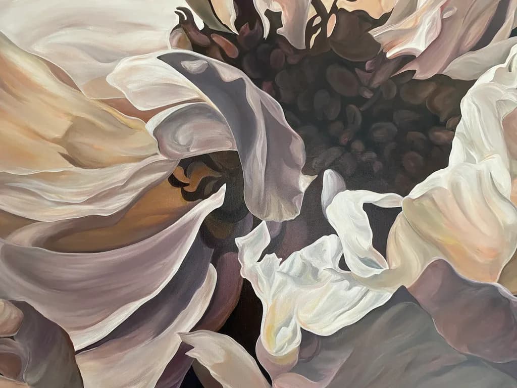 Whispers of Delicate Petals: An Abstract Floral Journey