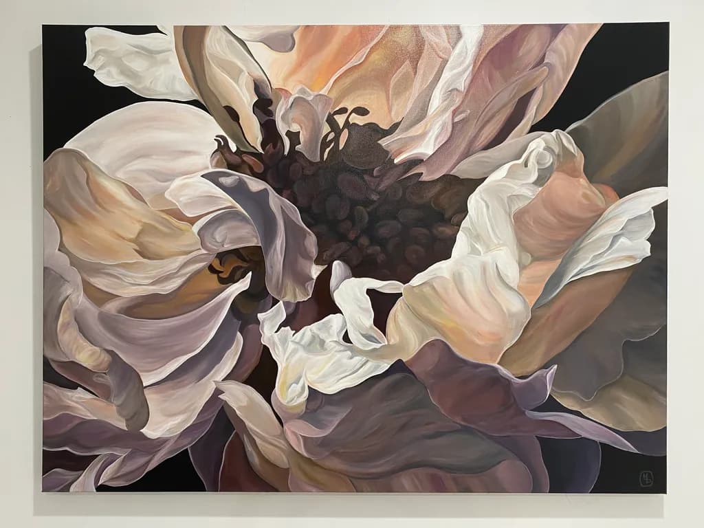 Whispers of Bloom: A Captivating Floral Embrace in Soft Hues