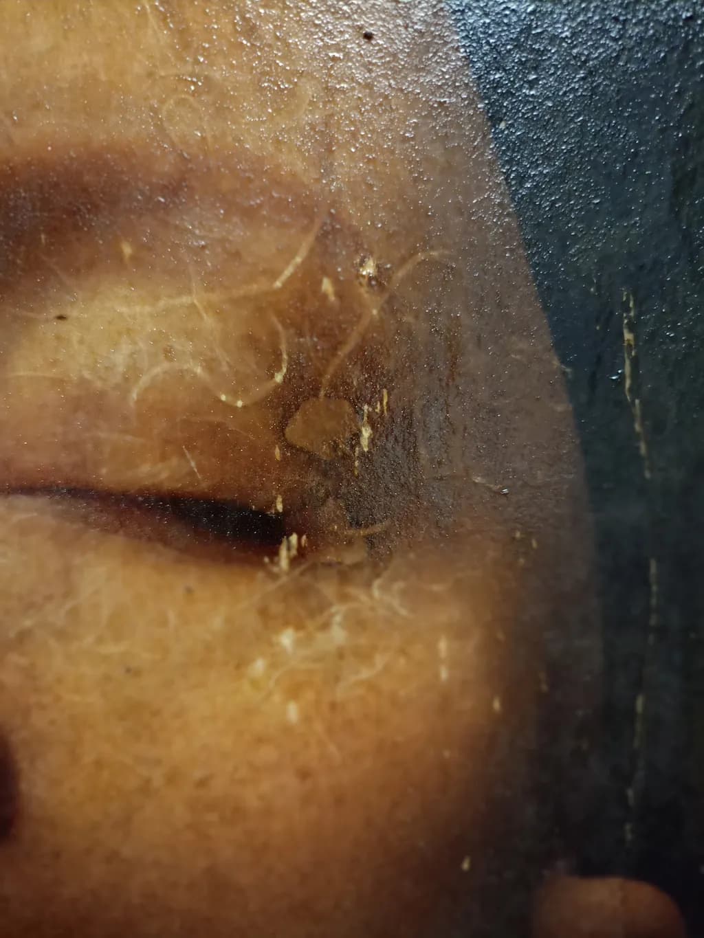 Whispers of Time: A Close-Up Exploration of Human Emotion and Texture