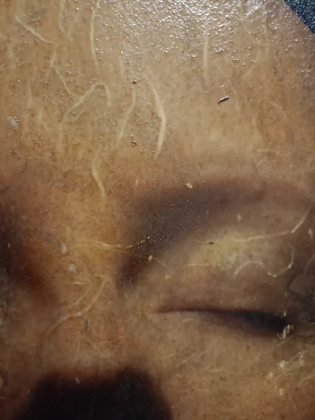 Whispers of Texture: A Close-Up Exploration of Skin and Expression