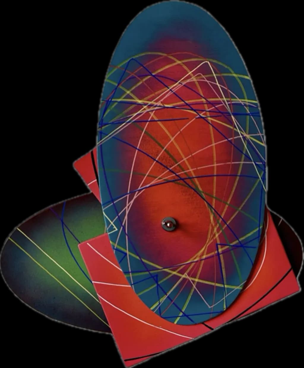 Abstract Oval Composition