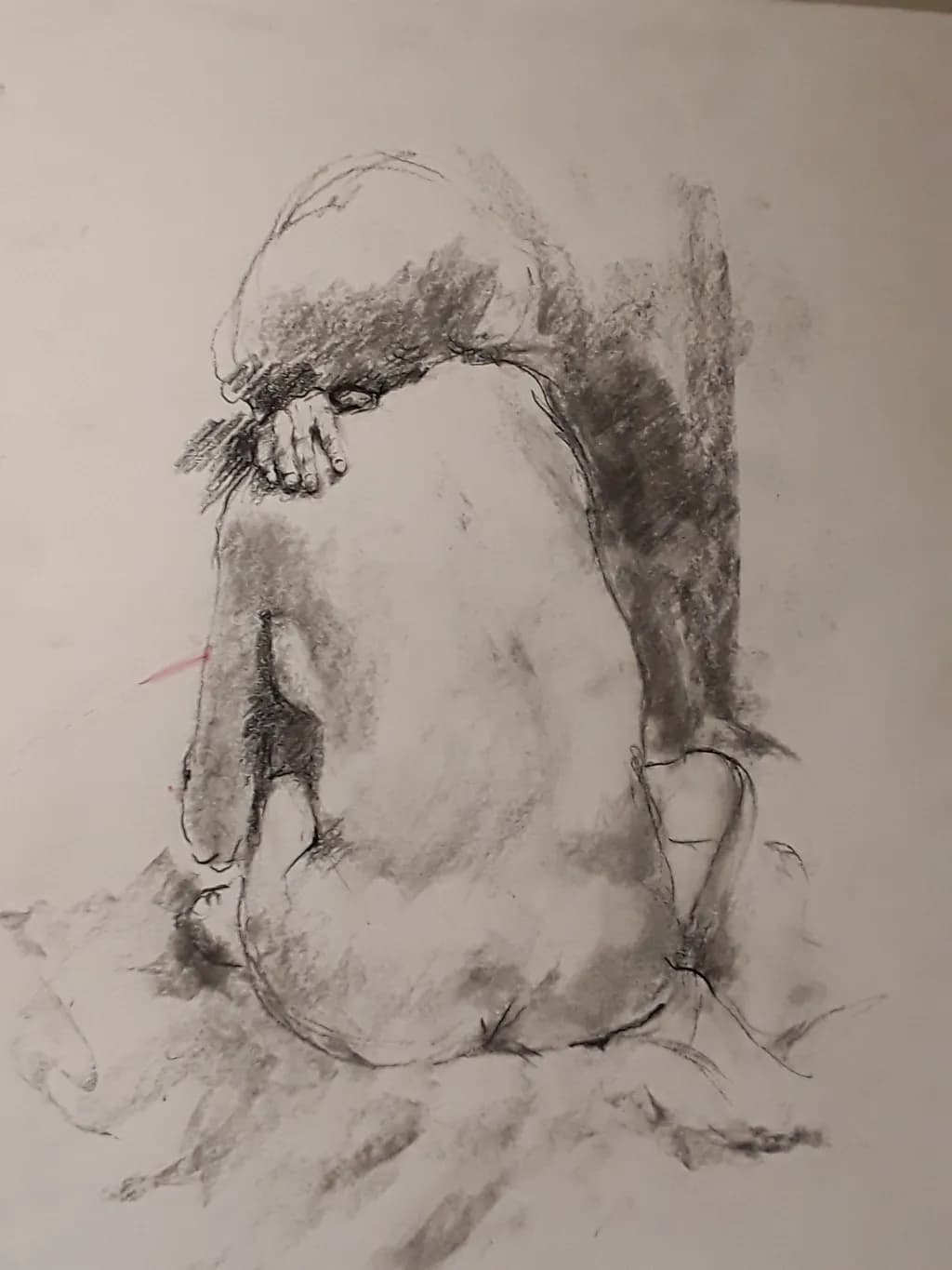 Whispers of Solitude: A Monochrome Embrace of Emotion