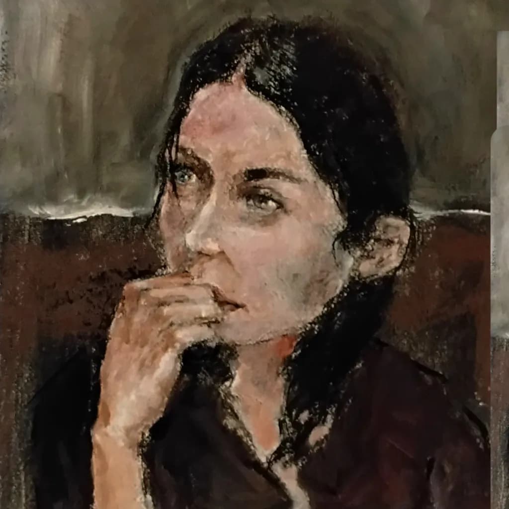 Contemplative Silence: A Portrait of Reflection and Emotion