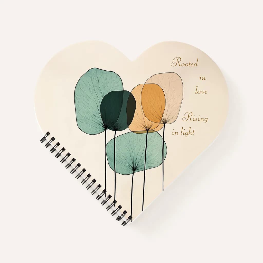 Heartfelt Harmony: Rooted in Love, Rising in Light Notebook