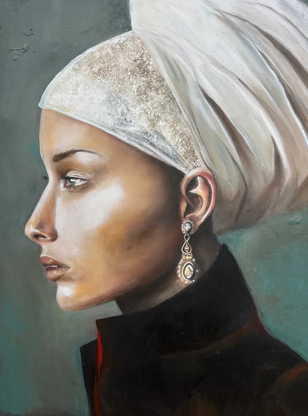 Ethereal Elegance: A Portrait of Grace and Beauty in Contemporary Art