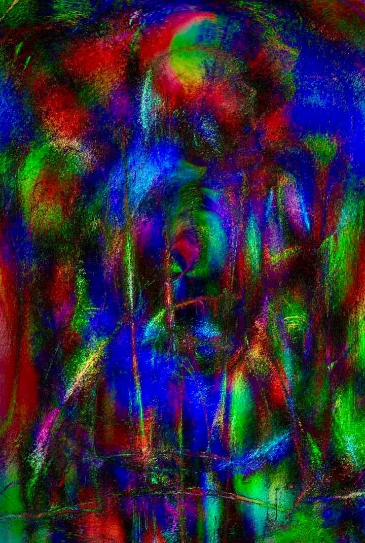 Vibrant Echoes: A Dance of Color and Light in Abstract Expressionism