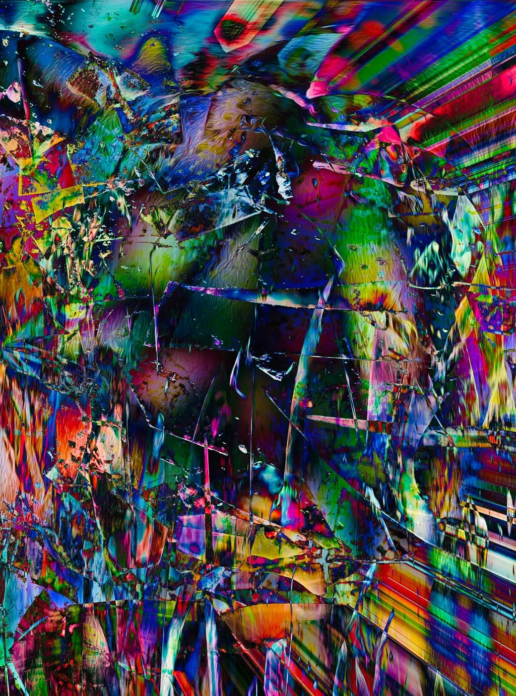 Vibrant Chaos: A Fragmented Journey Through Color and Energy