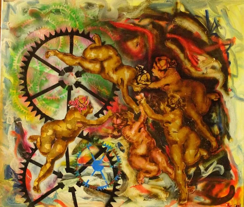 Ethereal Dance of Gears: A Celebration of Movement and Mechanism