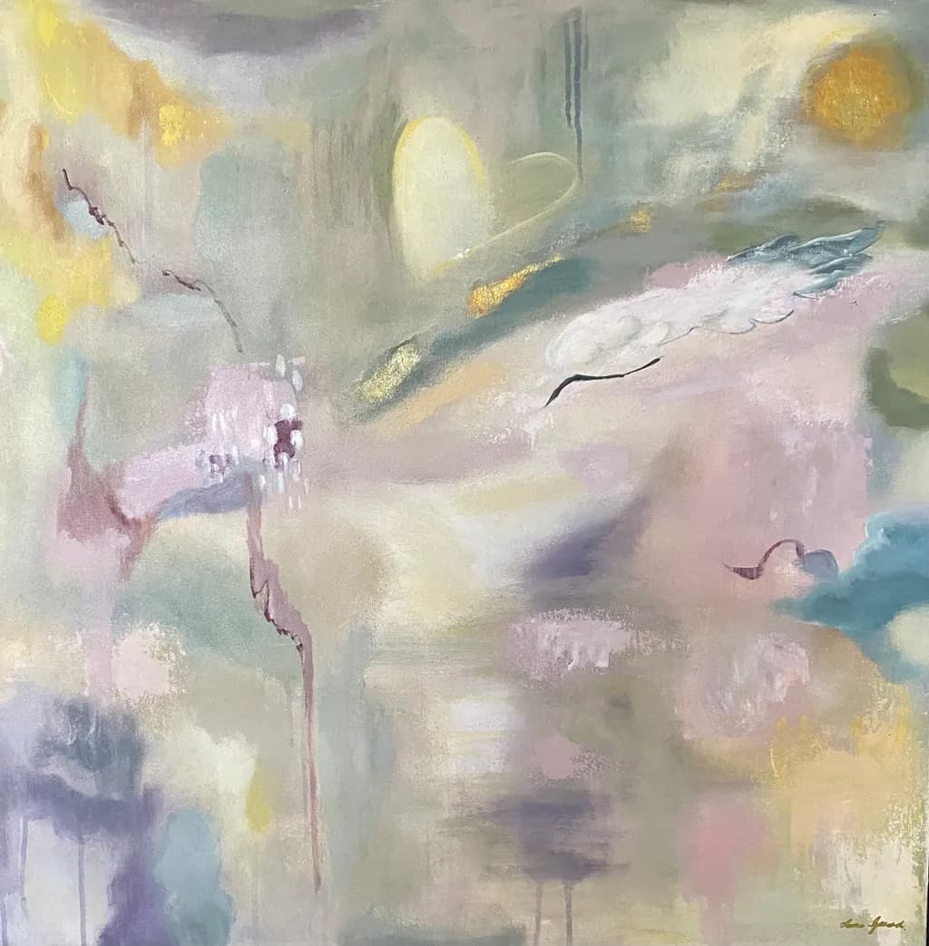 Whispers of Ethereal Dreams: A Soft Abstract Journey Through Pastel Hues