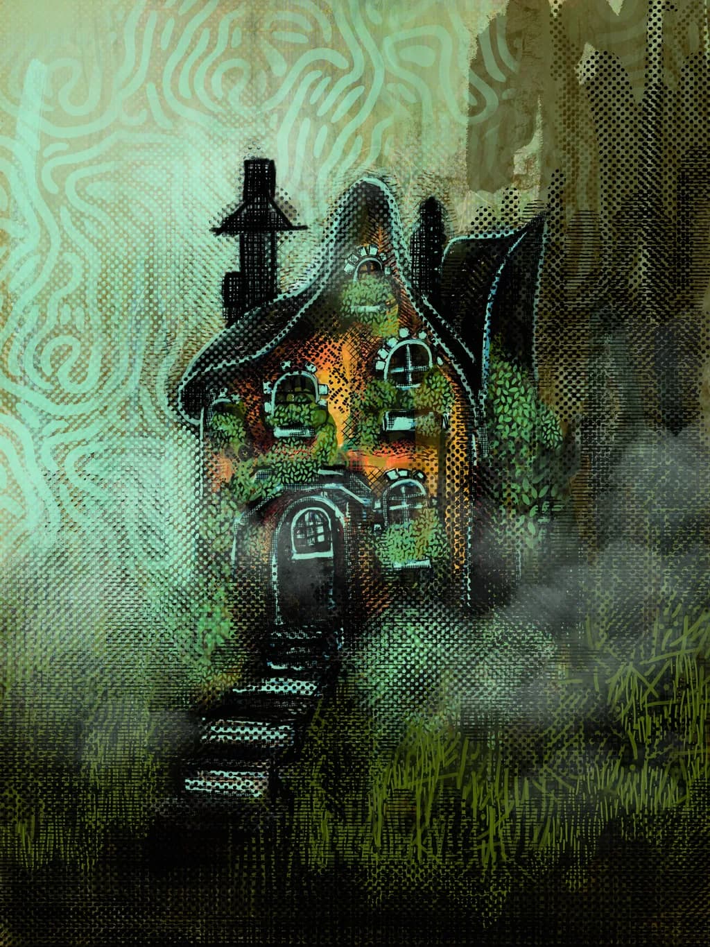 Whispers of the Enchanted Cottage: A Mystical Retreat in Foggy Greenery