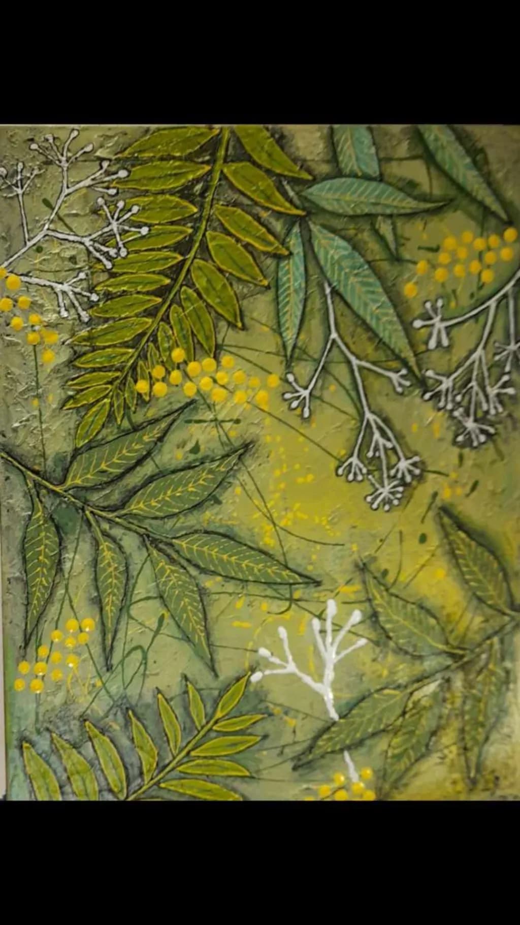 Whispers of Nature: A Lush Tapestry of Greenery and Delicate Blooms