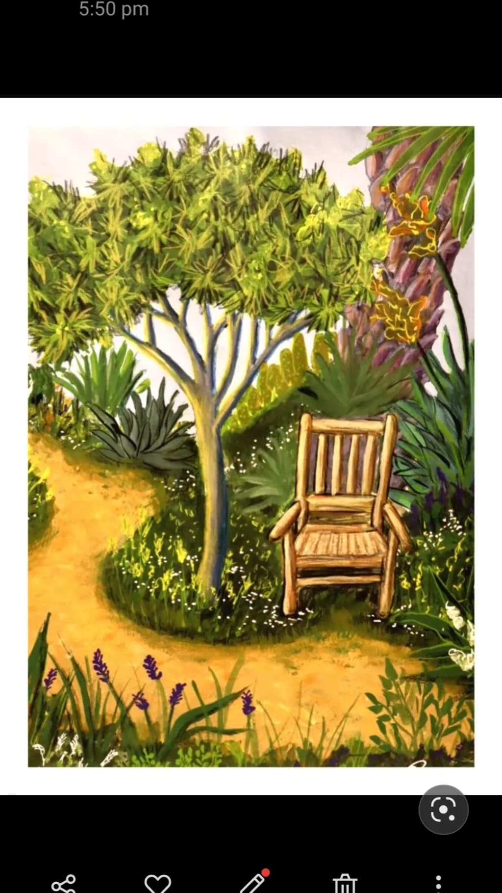 Whispers of Nature: A Serene Garden Retreat with a Rustic Chair