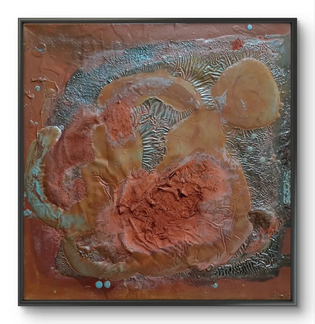 Ethereal Earth: A Textured Journey Through Color and Form