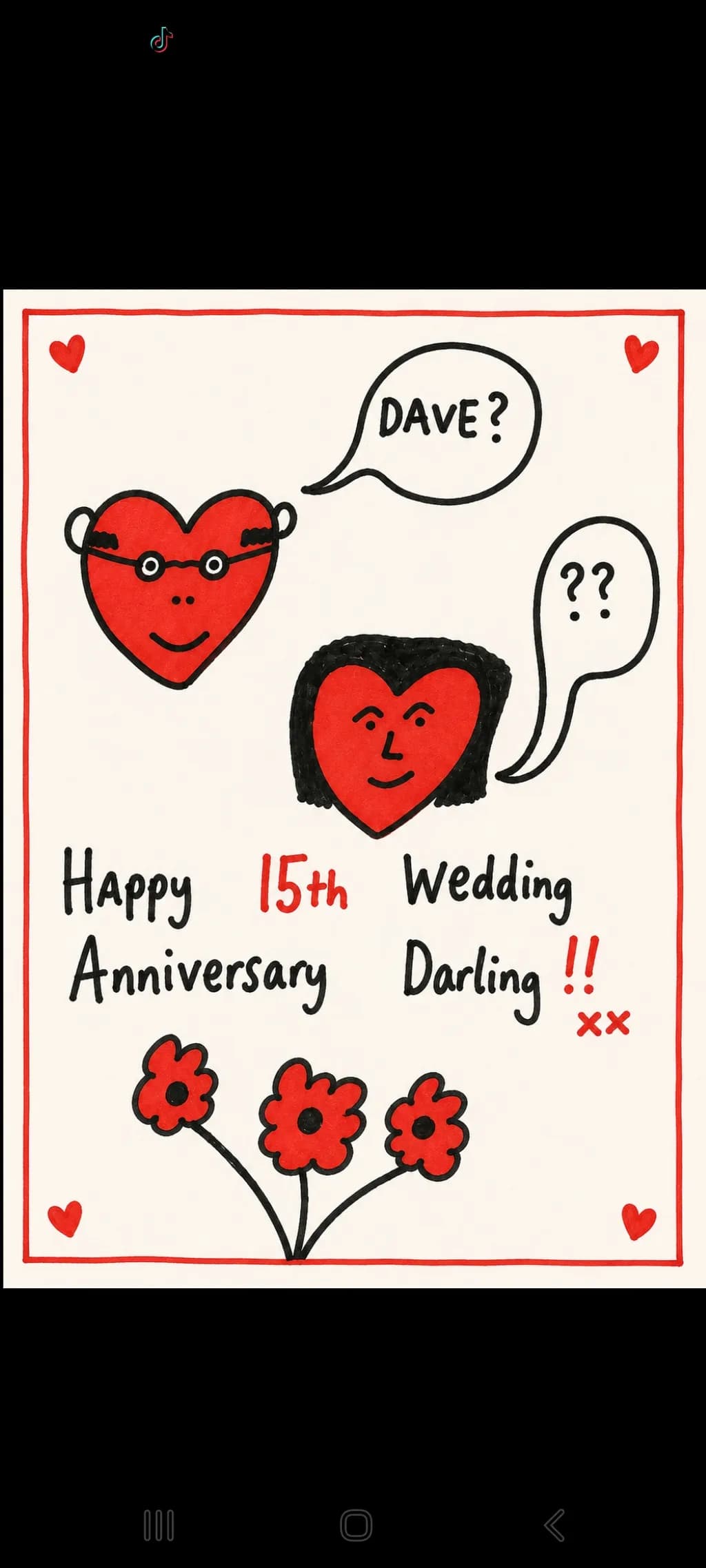 15th Wedding Hearts