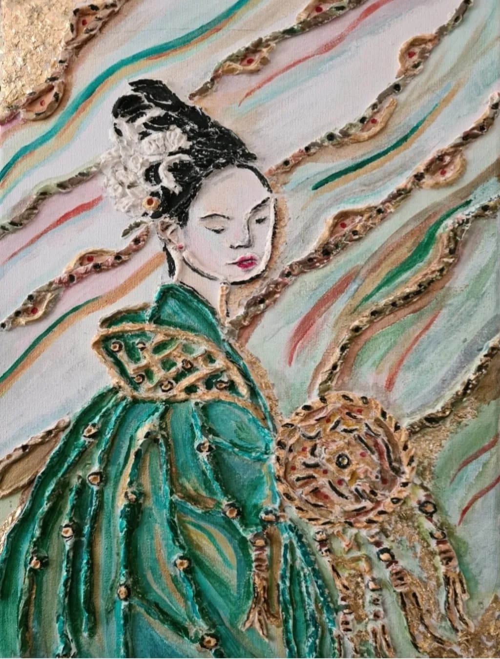 Whispers of Elegance: A Serene Journey Through Color and Tradition