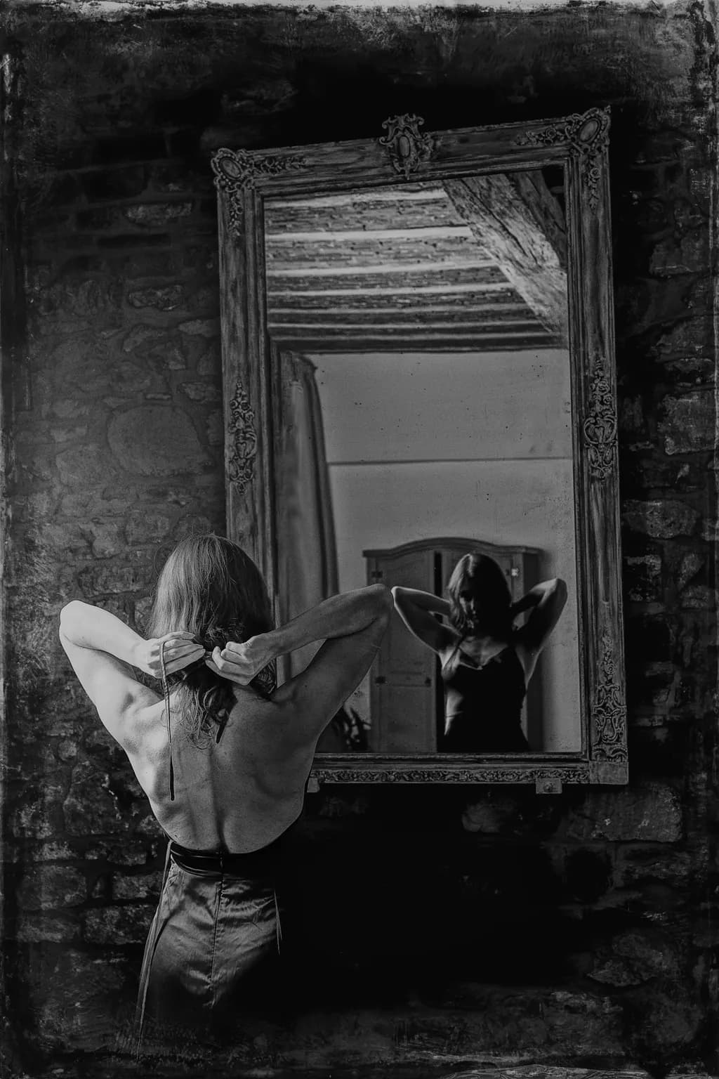 Reflections of Intimacy: A Journey Through Self-Discovery in Monochrome