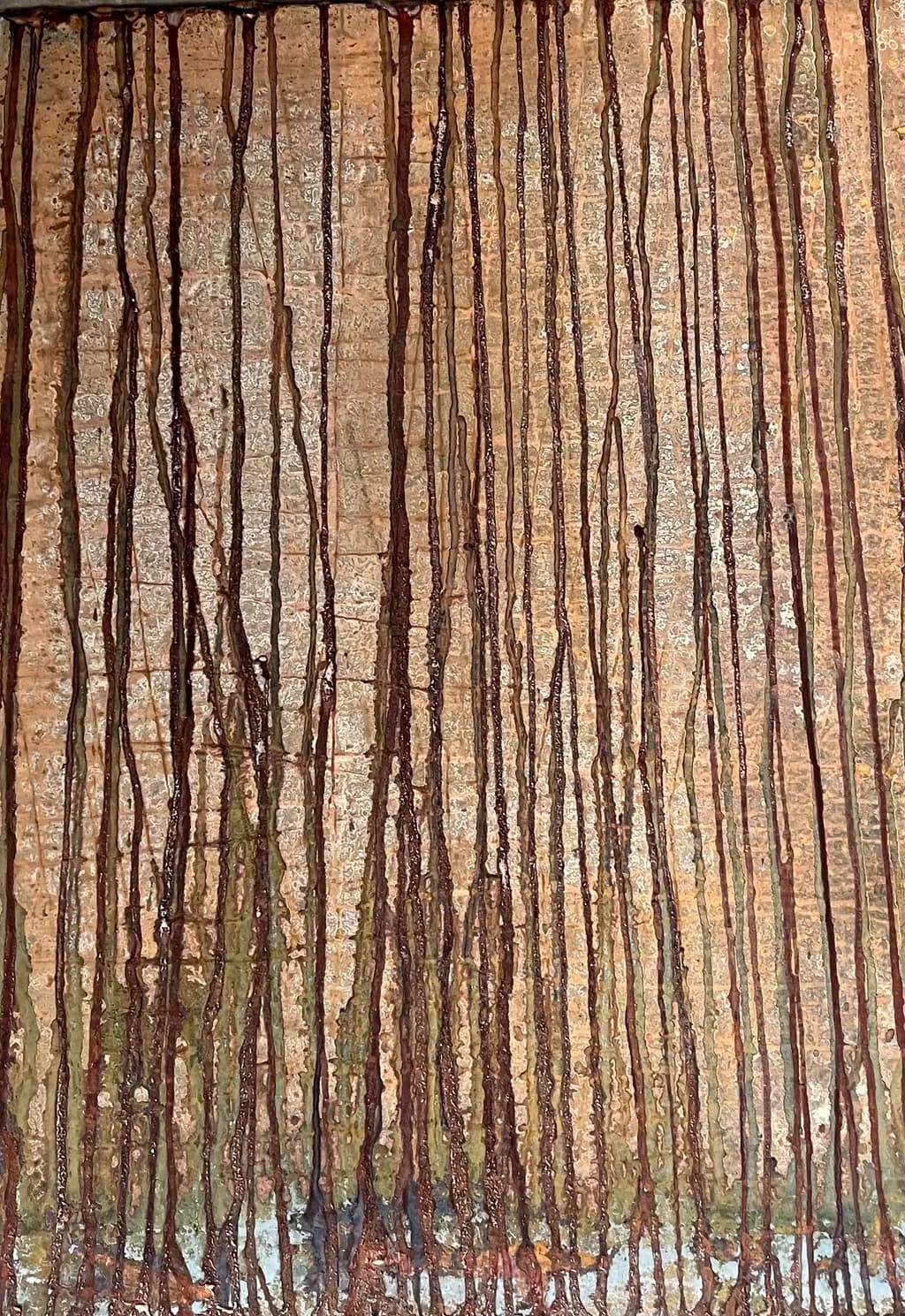 Dripping Time: A Textured Journey Through Nature's Palette