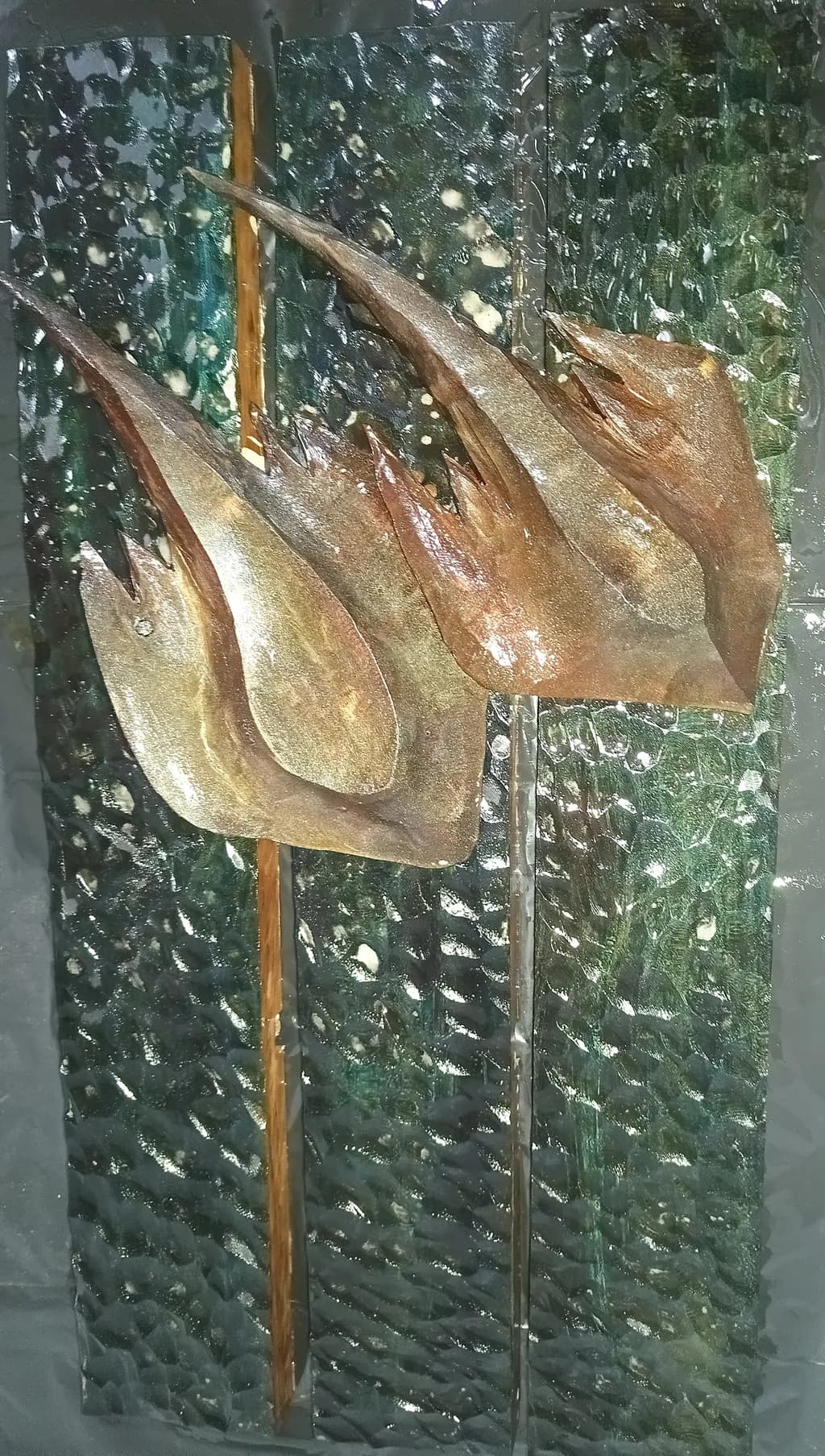 Whispers of Nature: A Textured Dance of Light and Shadow in Mixed Media Art