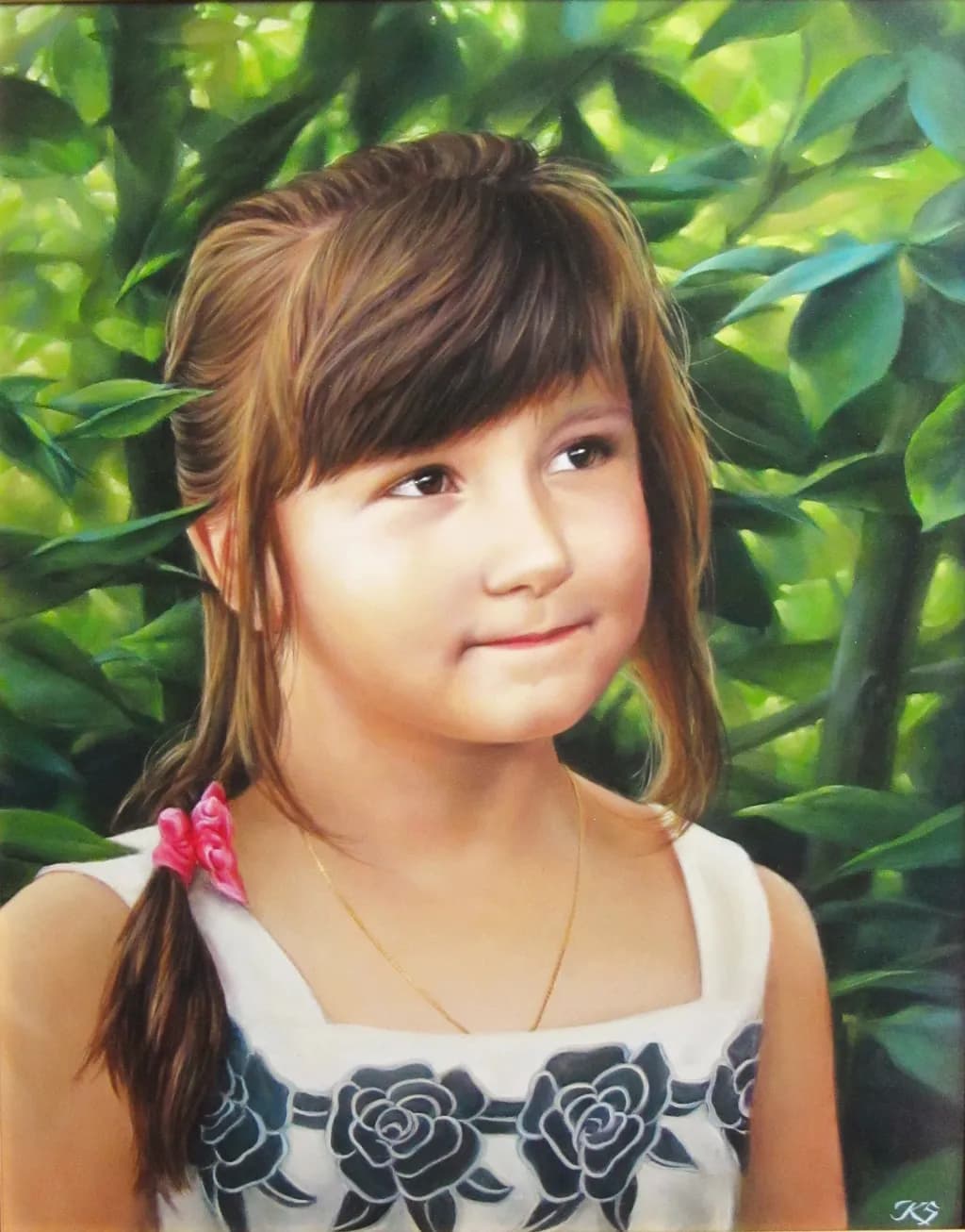 Whispers of Innocence: A Portrait of Childhood Amidst Nature's Embrace