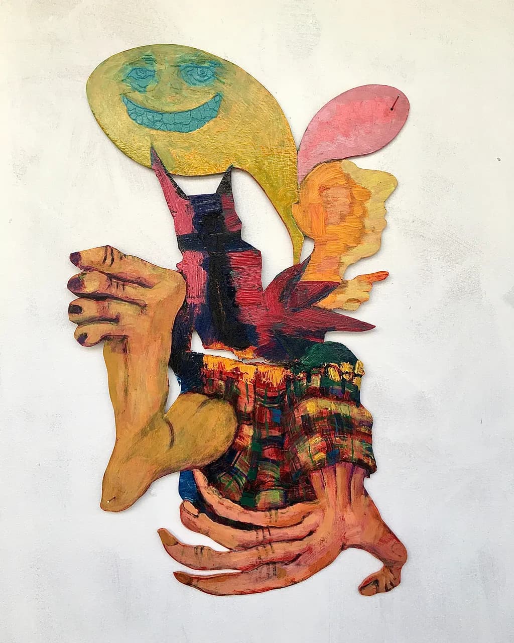 Whimsical Embrace: A Colorful Exploration of Joy and Identity