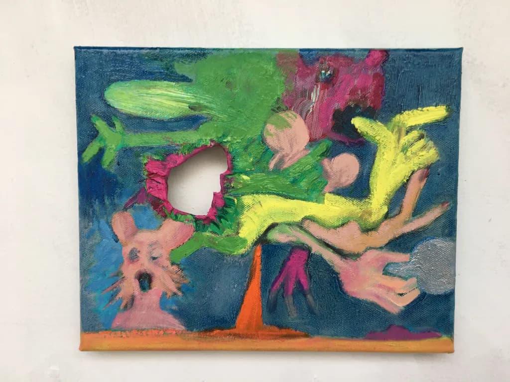 Vivid Chaos: A Surreal Exploration of Emotion and Form