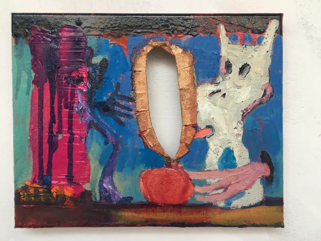 Whimsical Echoes: A Colorful Exploration of Form and Emotion