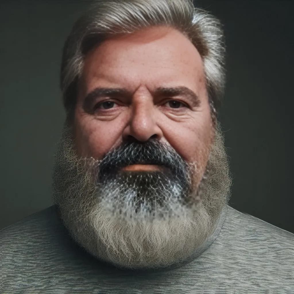 Timeless Masculinity: A Realistic Portrait of Strength and Expression