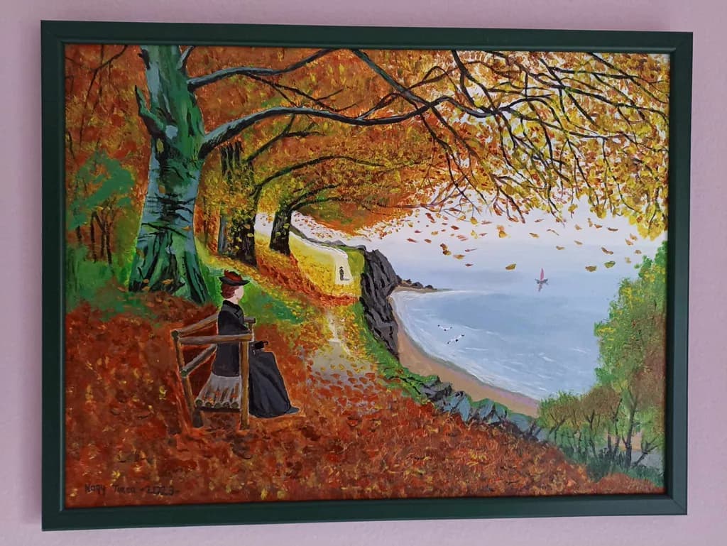 Autumn Seaside Path
