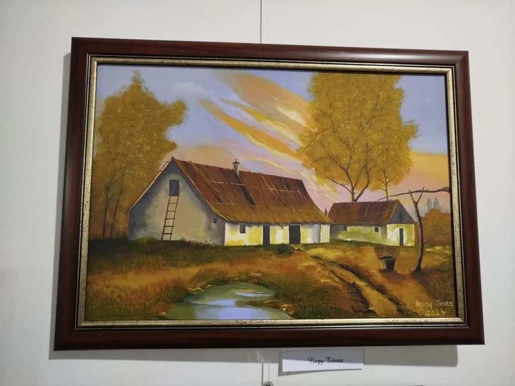 Whispers of Autumn: A Serene Homestead at Dusk