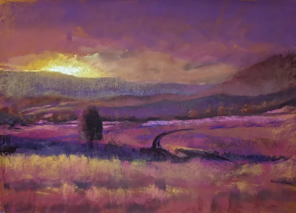 Whispers of Twilight: A Serene Landscape at Dusk