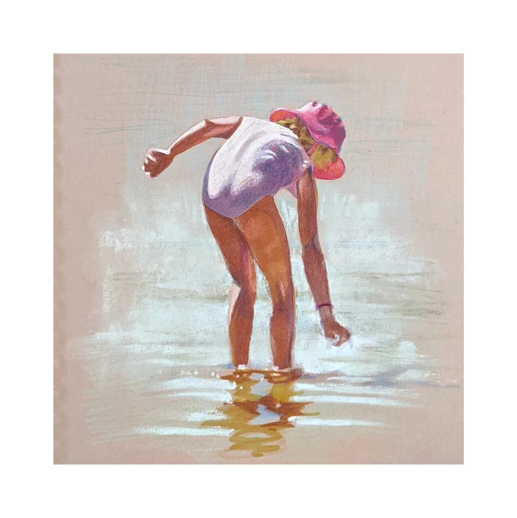 Whispers of Summer: A Child's Play in Shimmering Waters
