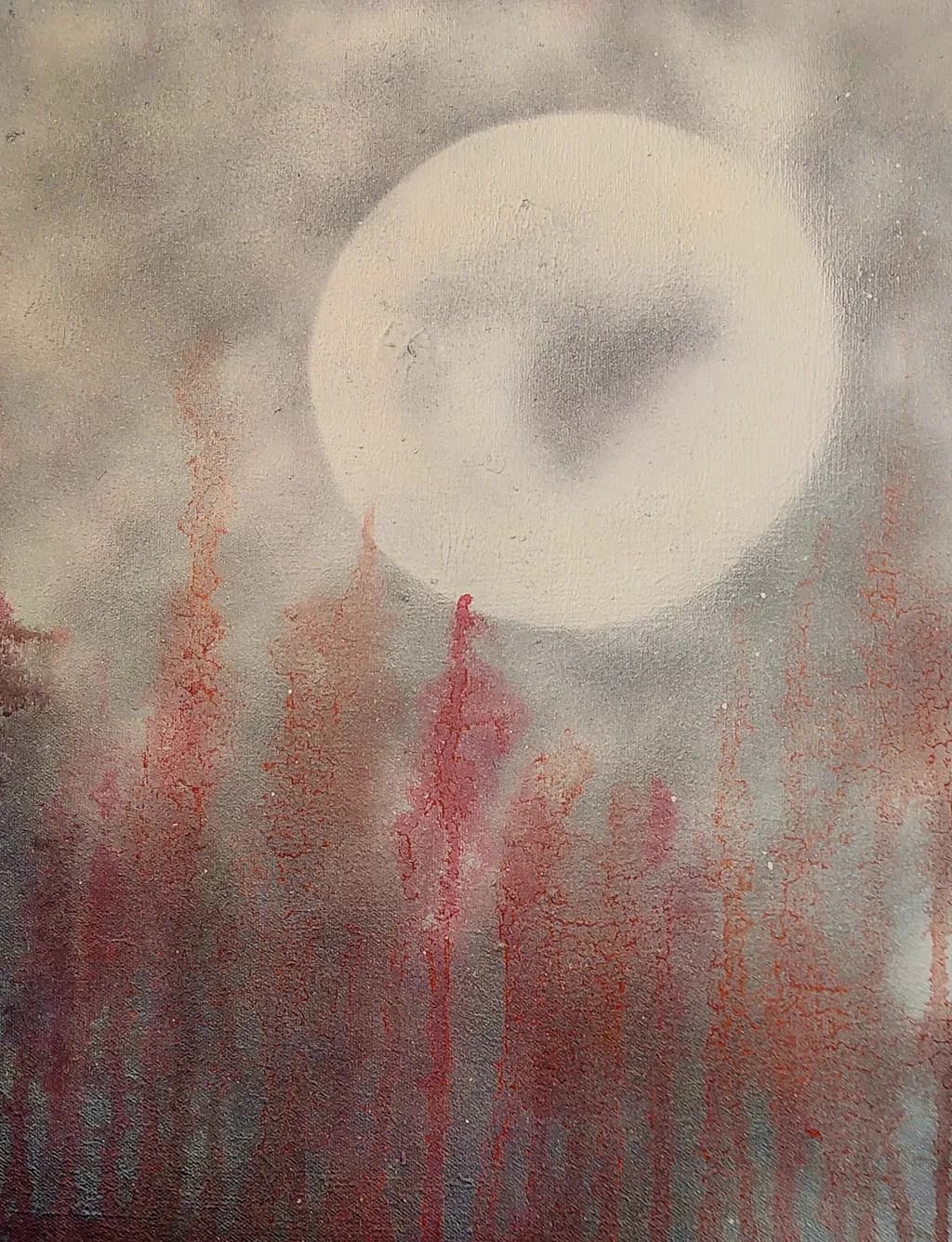 Whispers of the Moonlit Forest: A Dreamy Landscape in Soft Hues