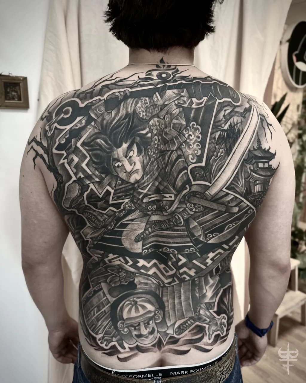 Warrior's Embrace: A Japanese Tattoo Journey Through Myth and Mastery