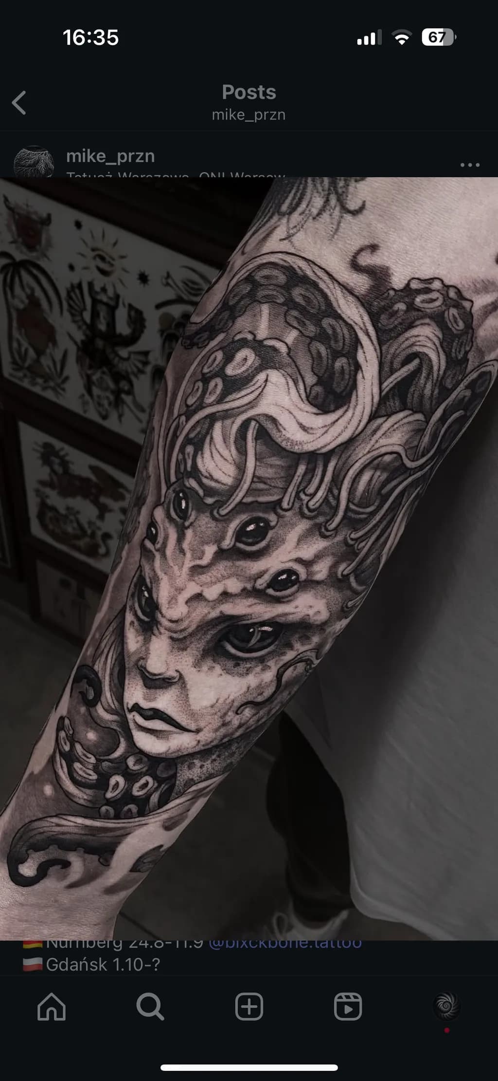 Mystical Ink: The Enigmatic Octopus Portrait Tattoo