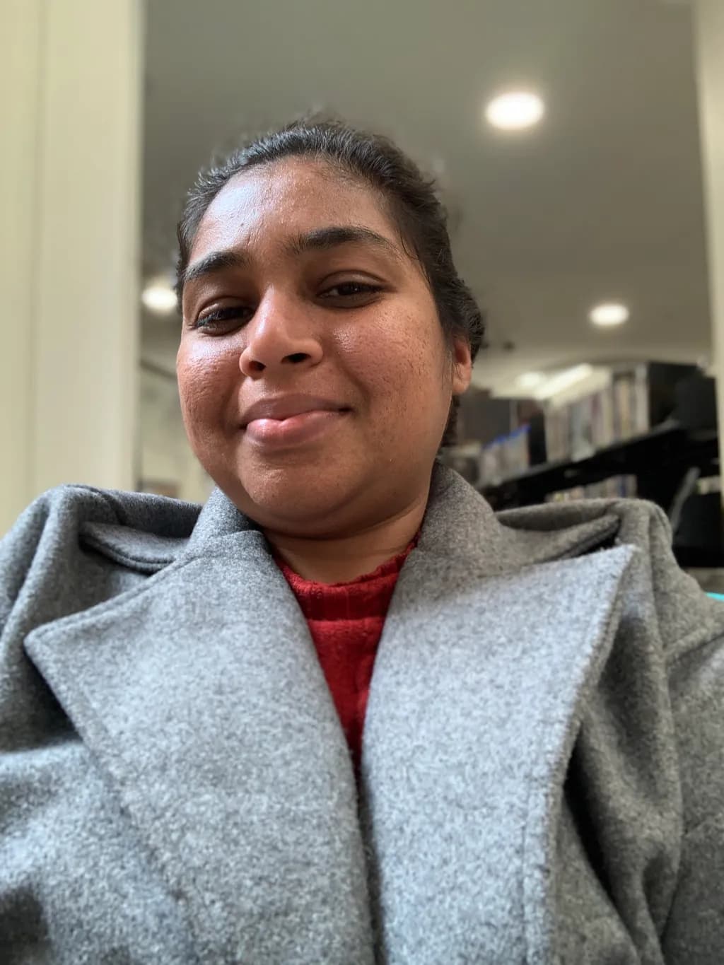 Embracing Warmth: A Portrait of Confidence and Comfort