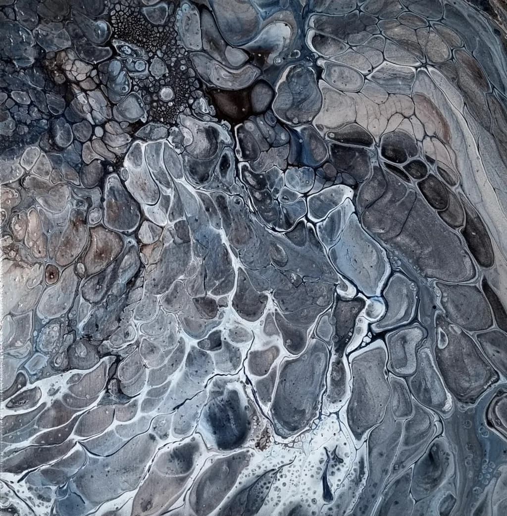 Fluid Monochrome: An Abstract Journey Through Organic Textures