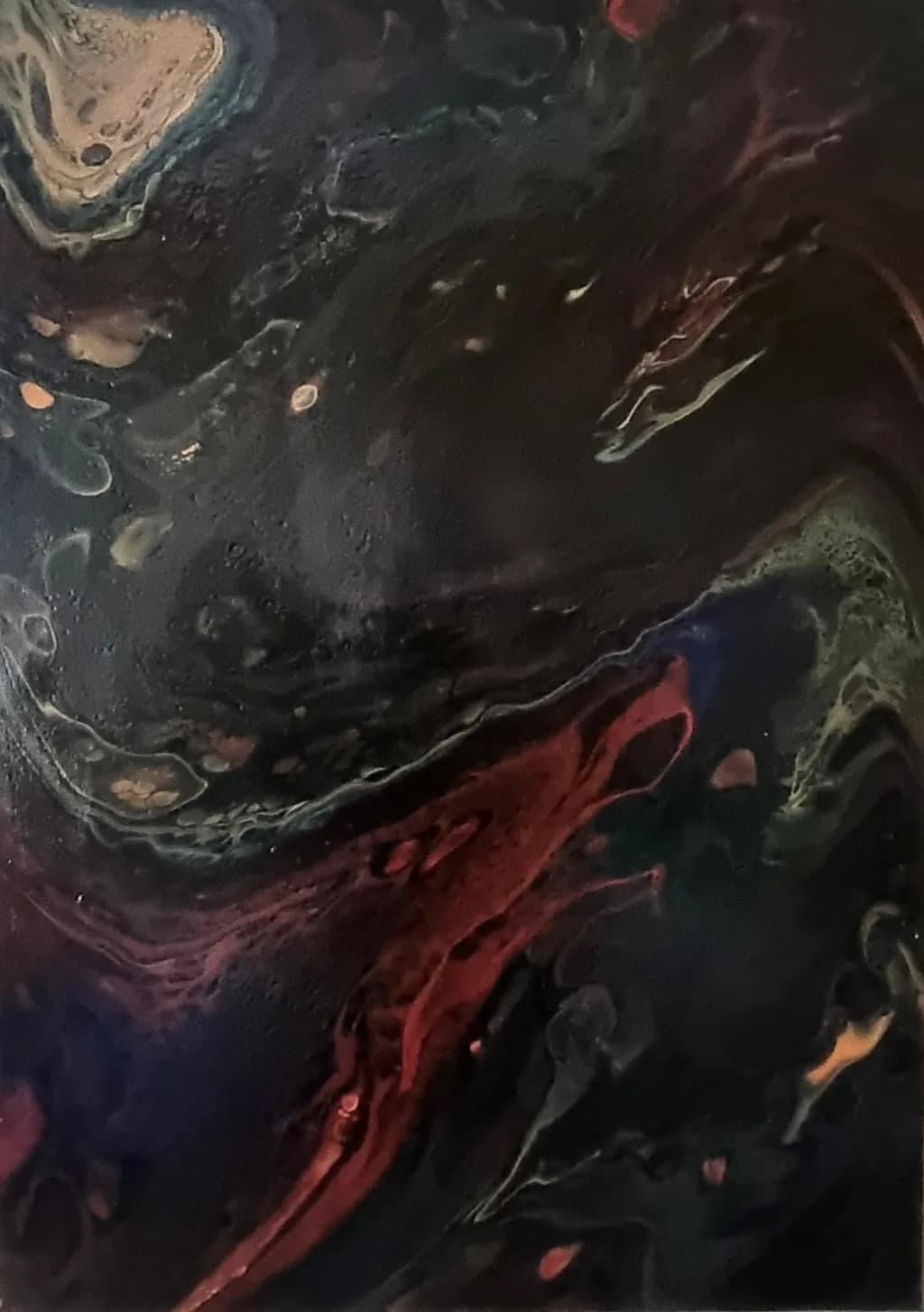 Ethereal Swirls: A Dance of Color and Texture in Abstract Fluid Art