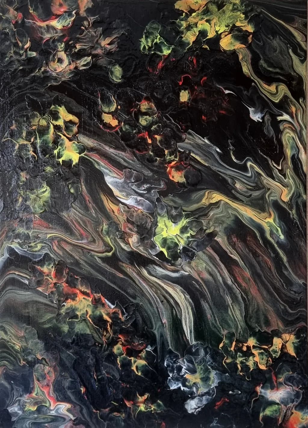 Ethereal Whispers: A Dance of Color and Shadow in Abstract Form