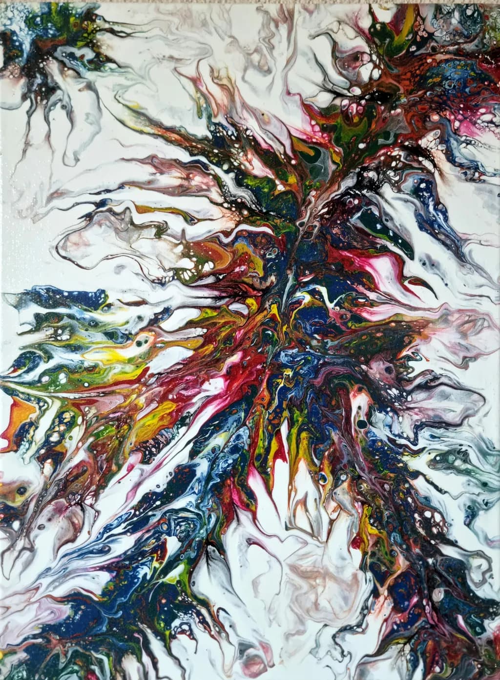 Vibrant Whirlwind: A Dance of Color and Emotion in Abstract Art