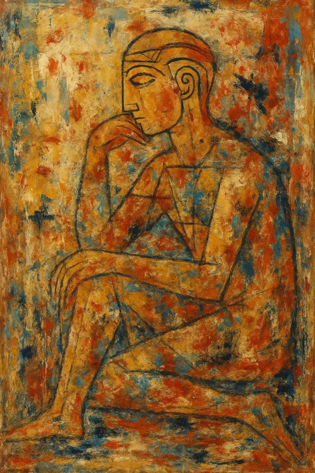 Contemplative Figure