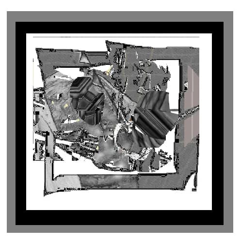 Abstract Echoes: A Dance of Shadows and Shapes in Monochrome Harmony