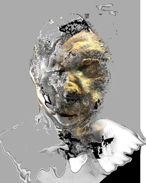 Fragmented Reflections: An Abstract Exploration of Identity and Form
