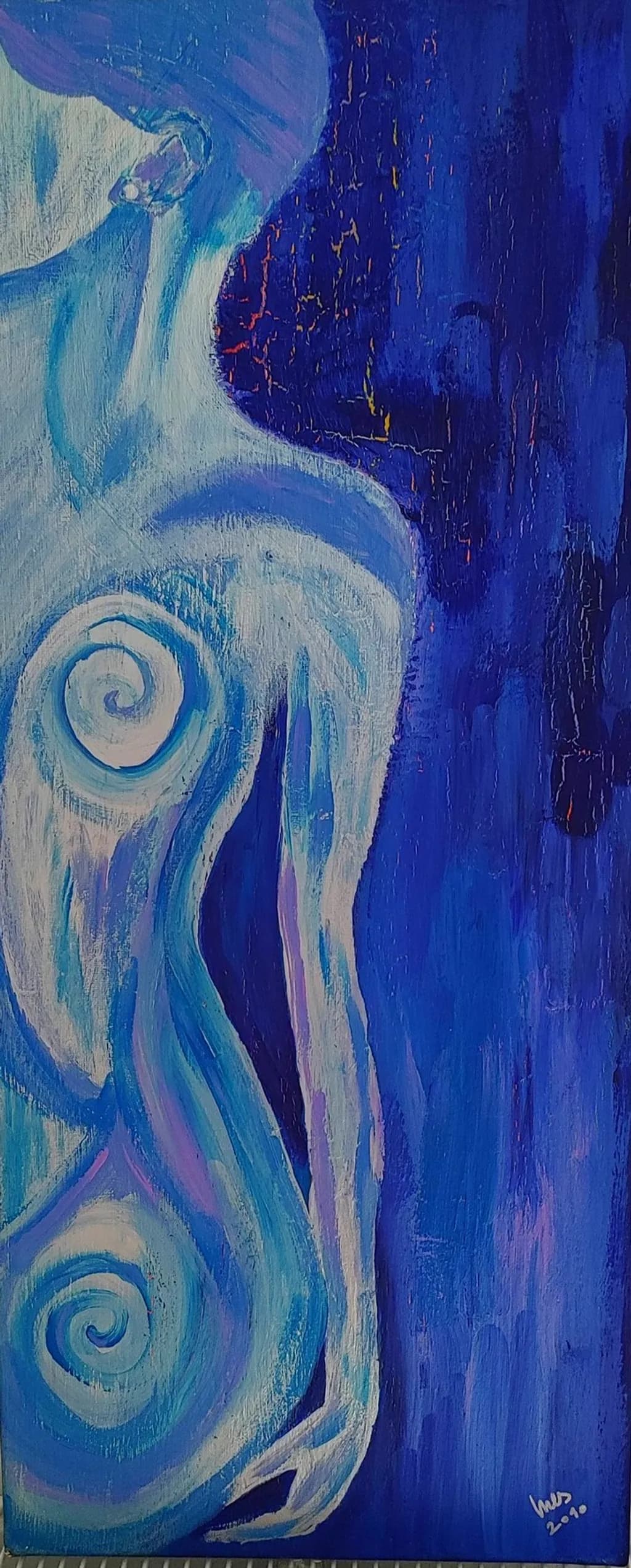 Blue Spiral Form
