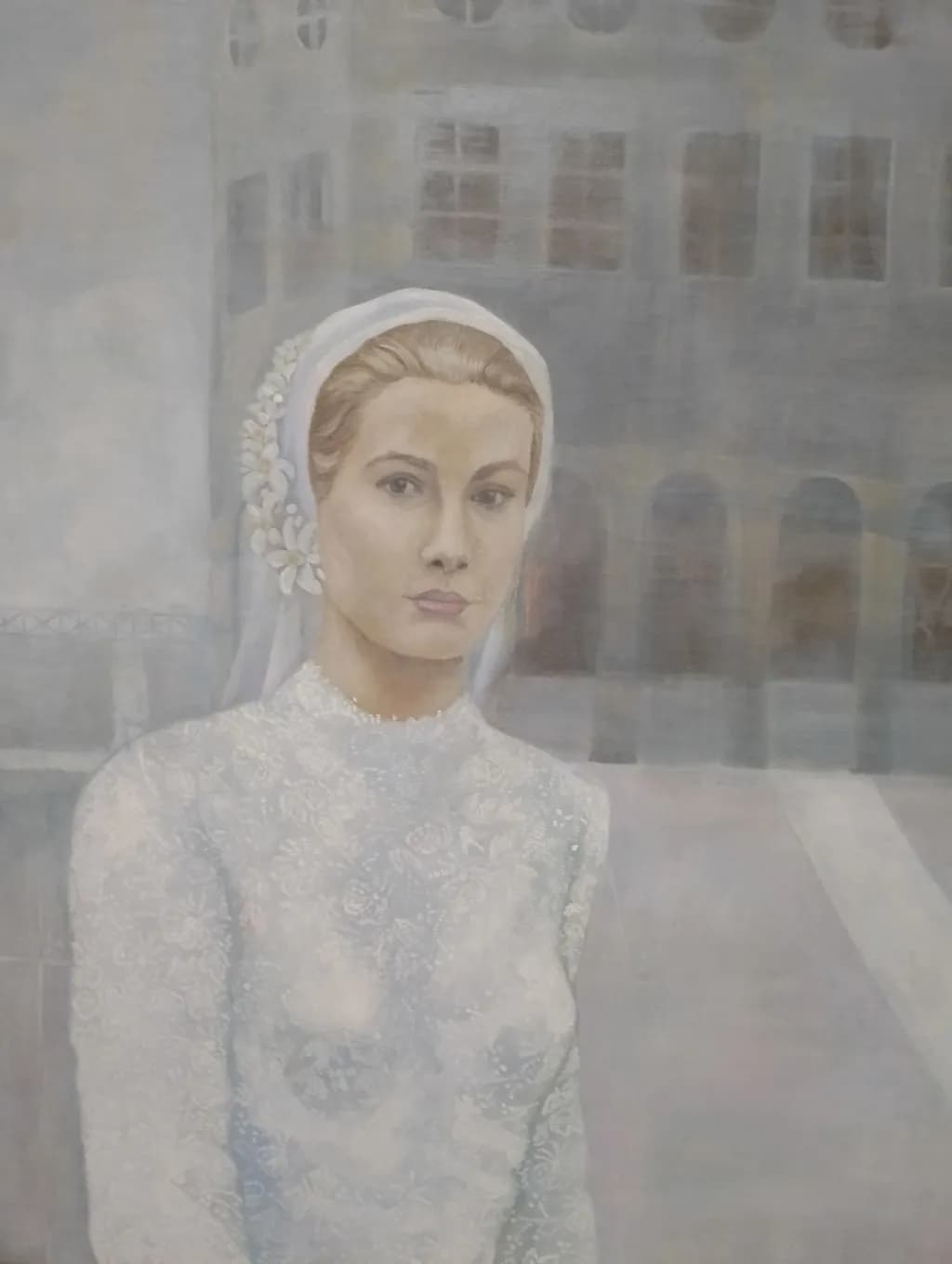 Ethereal Elegance: A Vintage Portrait of Serenity and Grace