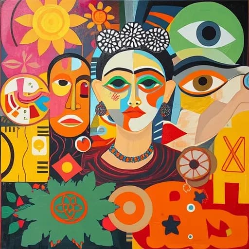Vibrant Echoes: A Celebration of Identity and Culture in Colorful Portraiture