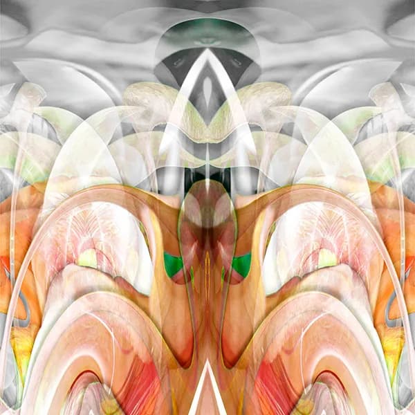 Ethereal Harmony: A Colorful Journey Through Fluid Patterns and Organic Forms