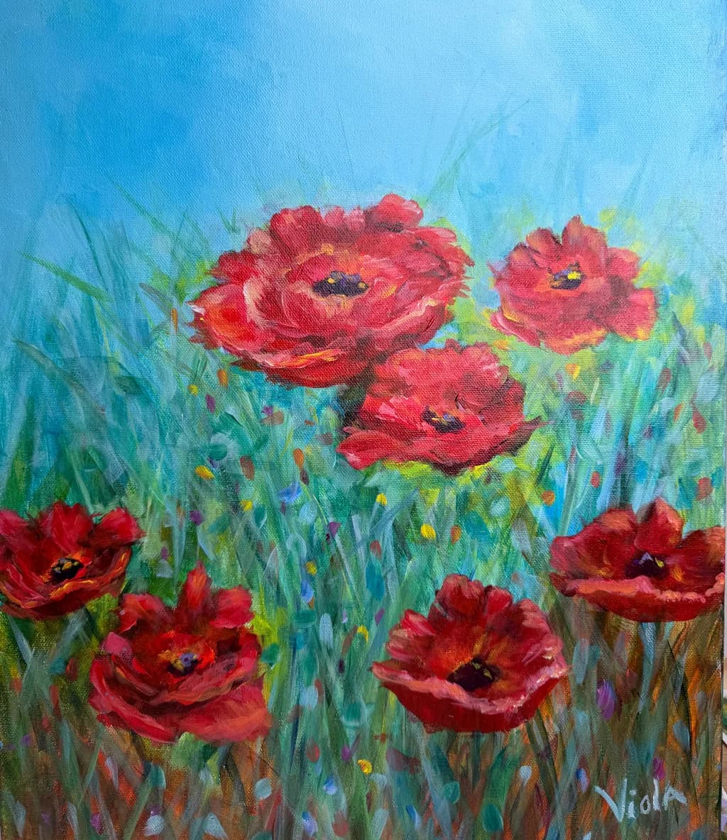 Red Poppy Bloom